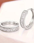 Flame-Shape Silver Earrings