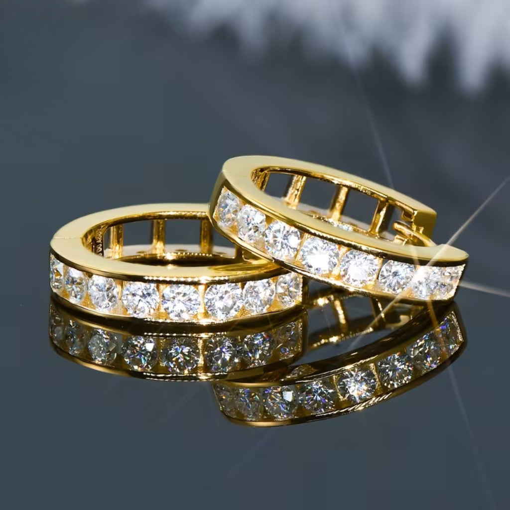 Golden Ice Hoops