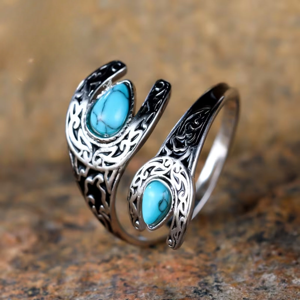 Turquoise Western Spoon Ring