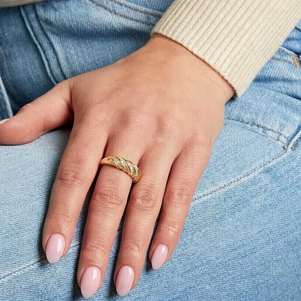 Crystal Arc Ring