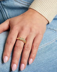 Crystal Arc Ring