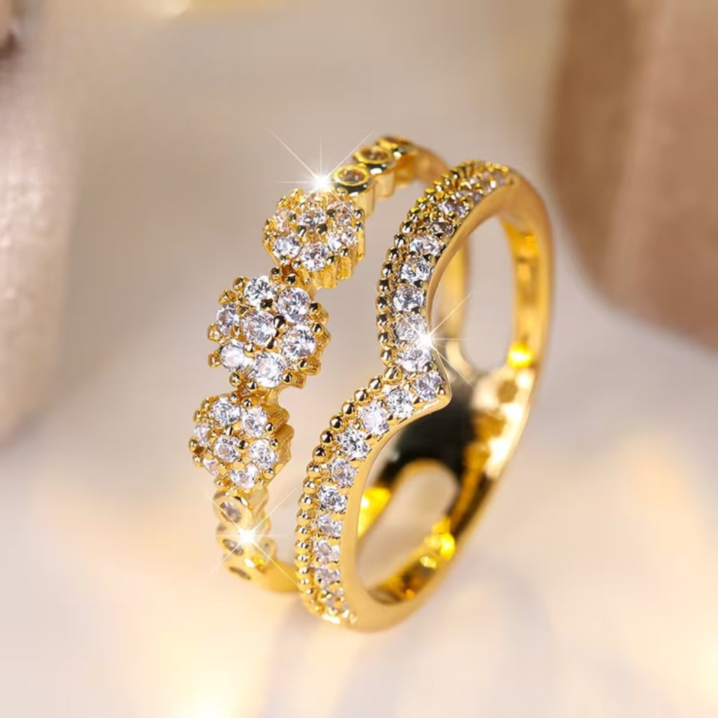 Golden Sparkle Ring
