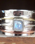 Chunky Moonstone Meditation Ring
