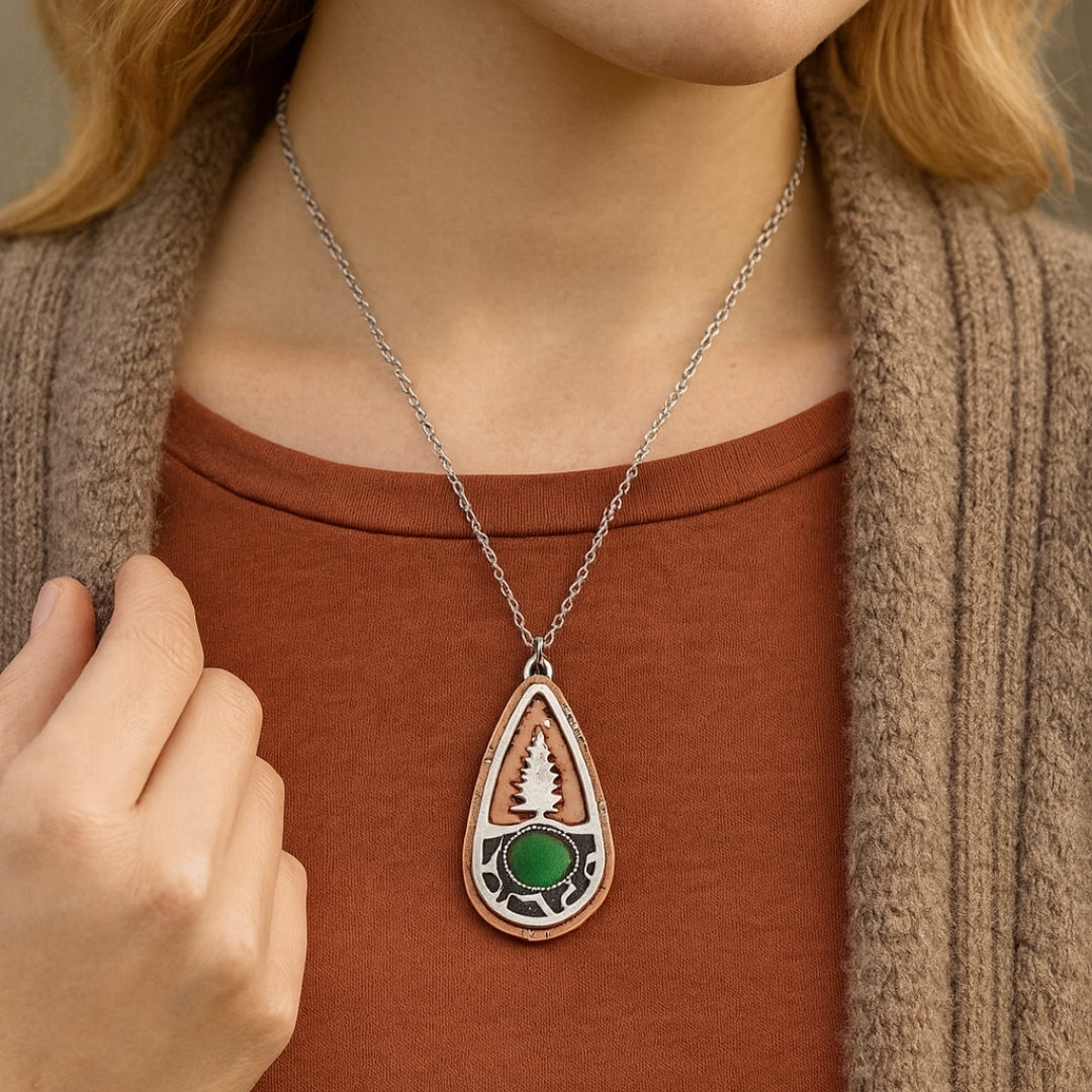 Evergreen Stone Necklace