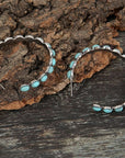 Vintage Turquoise Hoop Earrings