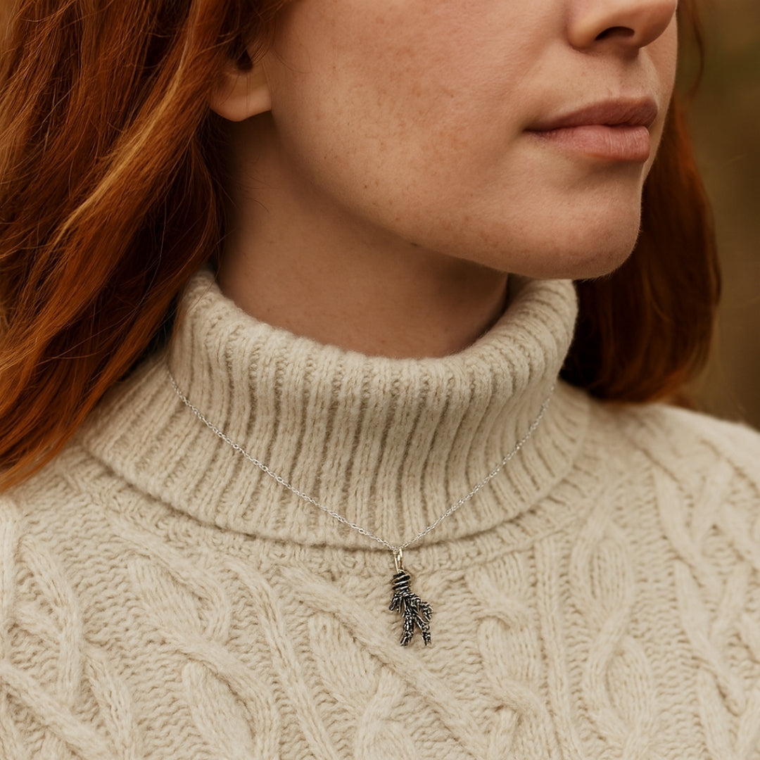 Silver Pine Necklace