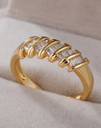 Crystal Arc Ring