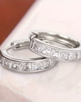 Flame-Shape Silver Earrings