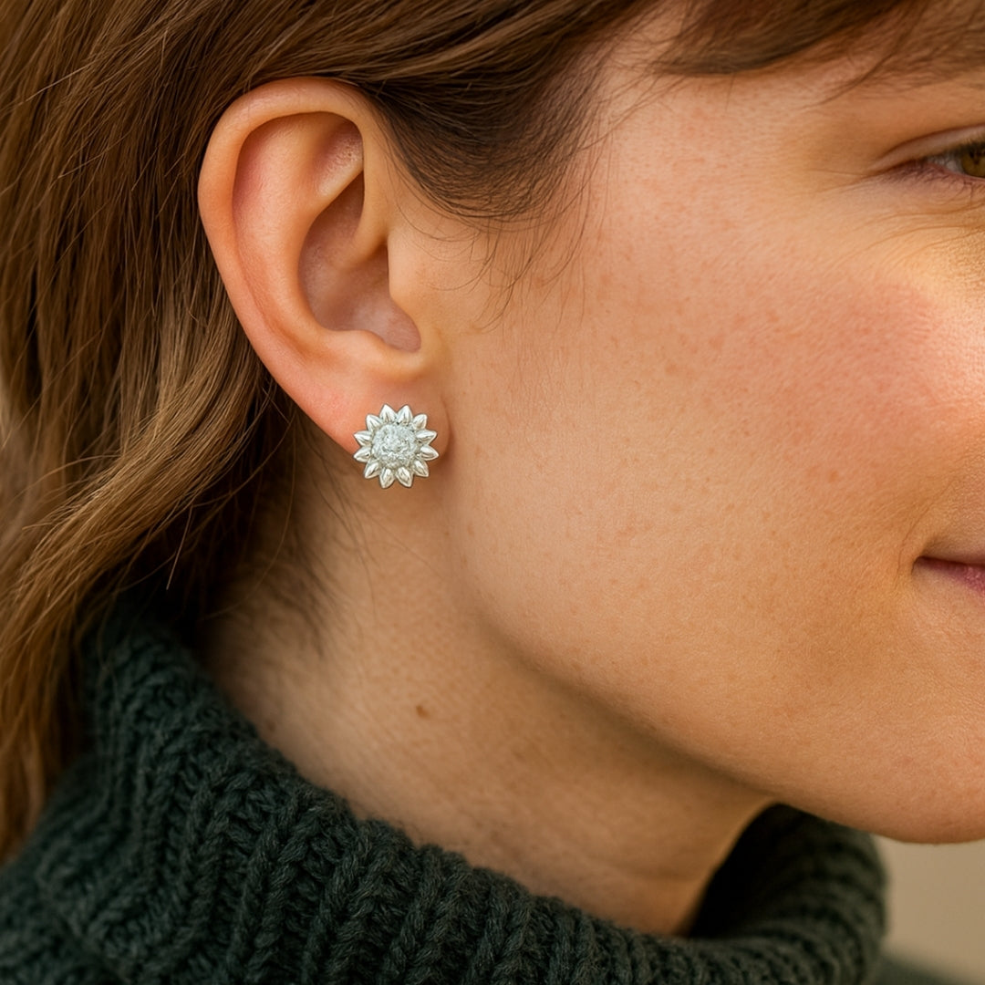 Sunflower Stud Earrings