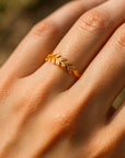 Fern Gold Fine Ring