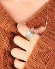 Moonstone Meditation Ring