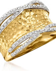 Diamond Wave Ring