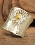 Blooming Daisy Wide Band Ring
