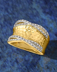 Diamond Wave Ring