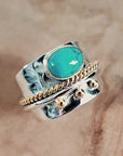 Turquoise Wide Band Ring