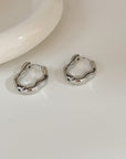 Vintage Irregular Gold and Silver Earrings
