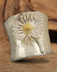 Blooming Daisy Wide Band Ring