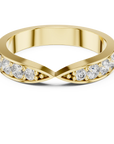 Open Pavé Arc Ring