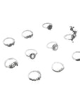 Enchanted Forest Rings Pack in Antique Silver
