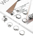 Enchanted Forest Rings Pack in Antique Silver