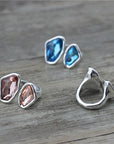 Double Crystal Silver Ring