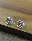 Small Crystal Earrings in Silver