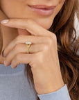 Zinnia Pear Ring