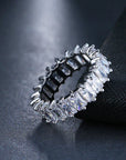Luxury Zirconia Ring in Gold and Silver