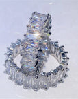 Luxury Zirconia Ring in Gold and Silver