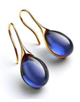 Crystal Drop Earrings in Gold and Silver