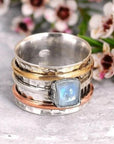 Chunky Moonstone Meditation Ring