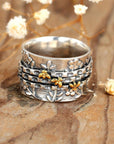 Little Bee Flower Ring