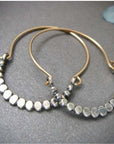 Boho cubic silver earrings
