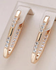 Elegant Zirconia Earrings in Gold