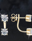 Sparkling Gold Stud Earrings