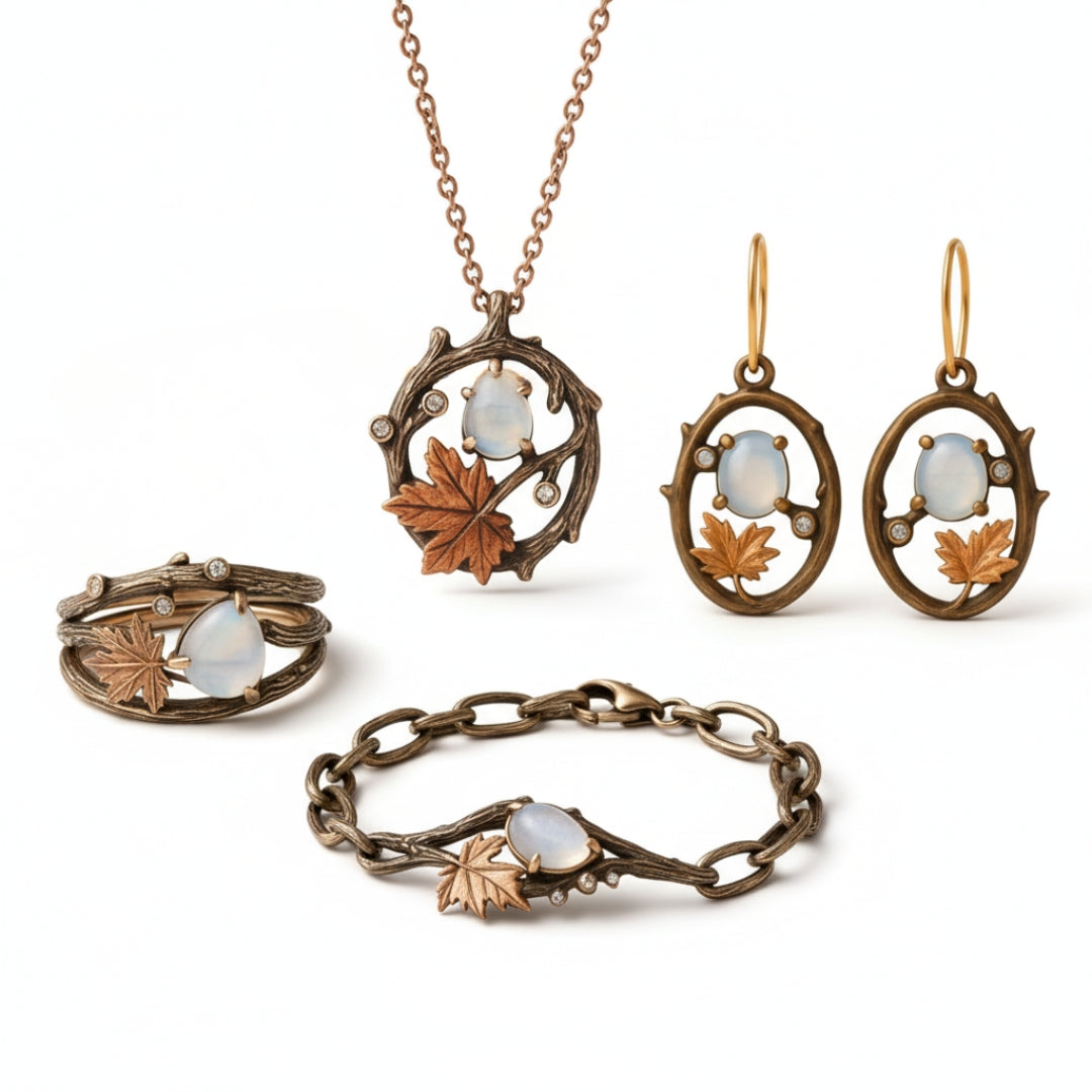 Nature Moonstone Branch Set