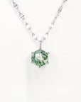 Moss Agate Round Necklace