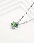 Moss Agate Round Necklace