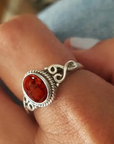 Vintage Inlaid Stone Ring