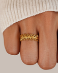 Summer Bloom Leaf Ring
