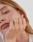 Summer Bloom Leaf Ring