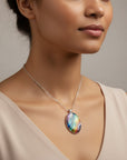 Colorful Round Stone Necklace