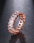 Luxury Zirconia Ring in Gold and Silver