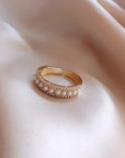 Luxury Ring in Gold and Pearls