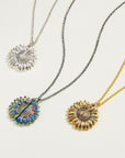 Silver Sunflower Pendant