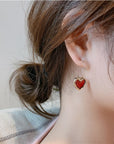Little Red Hearts Earrings