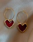 Little Red Hearts Earrings