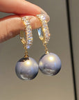 Luxury Pearl and Zirconia Earrings