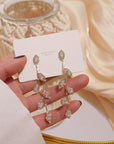 Silver Earrings with Cubic Zirconia