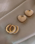 Pearl of Love Earrings in Gold